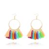 Big Round Drop Dangle Earrings