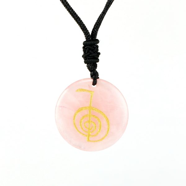 Natural Crystal Agate Stone Carving Spiral Aura Pendant Necklace Jewelry