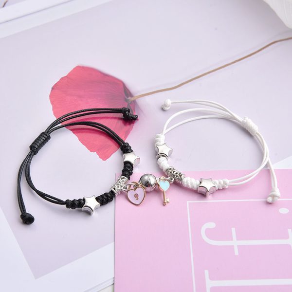 Magnet Girlfriends Student Couple Suction Bracelet Pair
