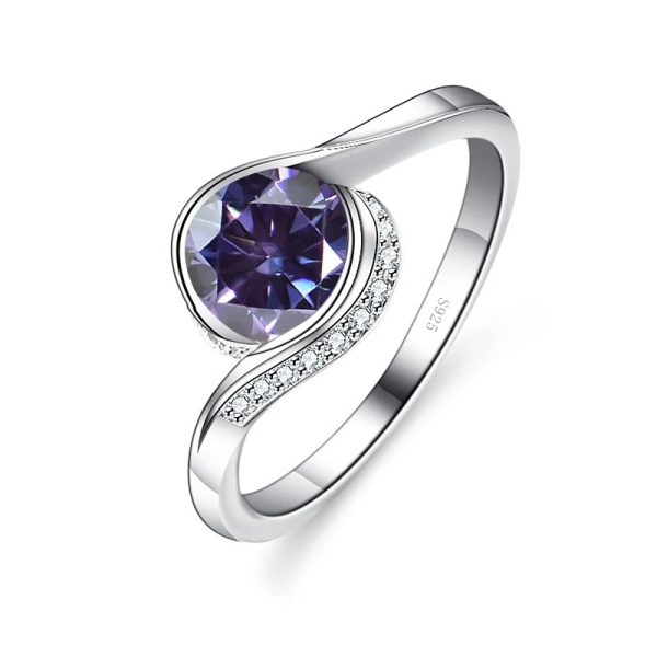 Moissanite Ring S925 Women's Sterling Silver