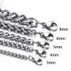 Men's And Women's Keel Flower Basket Stainless Steel Chain