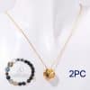 Natural Stone Beaded Necklace Set