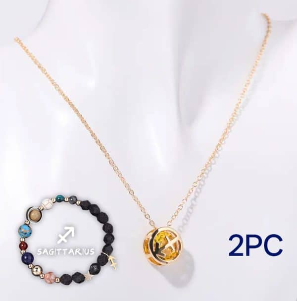 Natural Stone Beaded Necklace Set