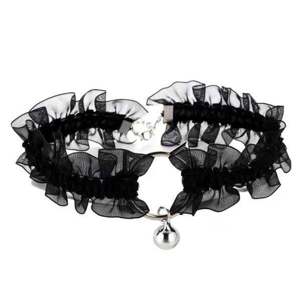 Lolita Collar Female Bell Cat Lace Neckline