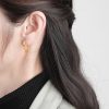 Double-layer Chain Earrings Female Circle Geometric Trendy Tassel Personality Wild Ear Buckle