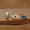Lady Temperament Trendy Earrings Buckle Stud 3-piece Set
