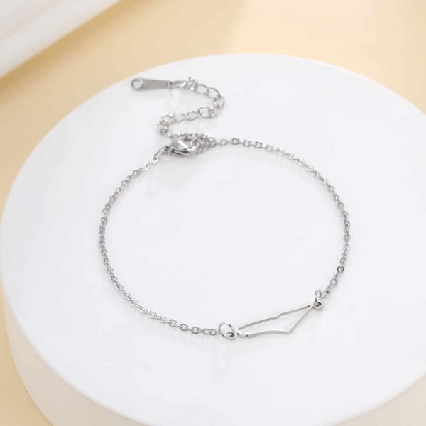 Irregular Hollow Mountain Pendant Bracelet Girls Temperament Jewelry