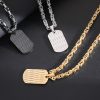 Titanium Steel Men's High-grade Water Ripple Pendant Necklace