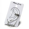 Fashion Simple Moon Round Alloy Chain Earrings Ear Clips Retro 3-Piece Female Set