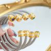 Titanium Steel Inlaid Twelve-color Zircon Bracelet