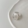 925 Silver Love Heart-shaped Ring Female Niche Design