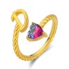 Creative Fashion Letter Love Heart-shaped Ring