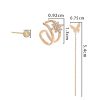 Personality Design Feeling Earrings Inlaid Diamond Awn Star Ear Bone Clip Set Female, Fashion Butterfly Tassel Earrings