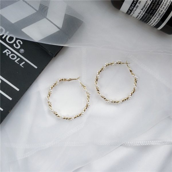 Exaggerated Spiral Large Circle Earrings
