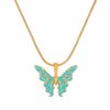 Ins Colorful Oil Necklace Butterfly Girlfriends Clavicle Chain