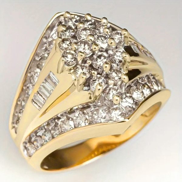 European And American Heavy Industry Ring Female Palace Style Affordable Luxury Fashion Ring