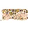 Stone Crystal Bead Woven Bracelet