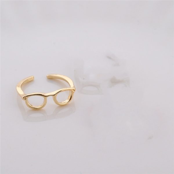 Women's Korean-style Personality Couple Half-open Adjustable Glasses Ring