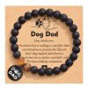 Puppy Pendant Stainless Steel Round Board Bracelet