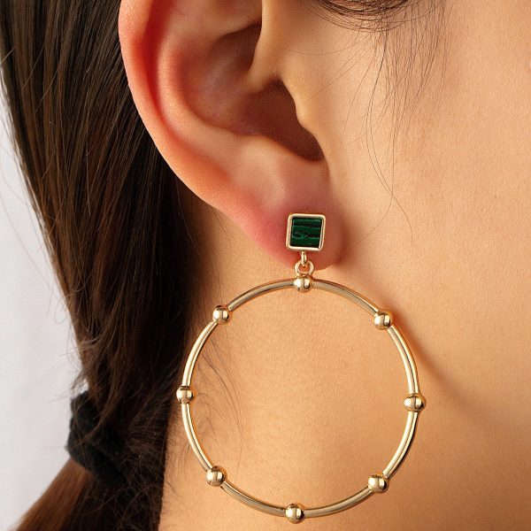 European And American Net Red New Exaggerated Fashion Geometric Circle Earrings