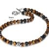 Amazon Stone Tiger Eye Stone Bracelet Necklace 108 Buddha Beads Lotus Bracelet