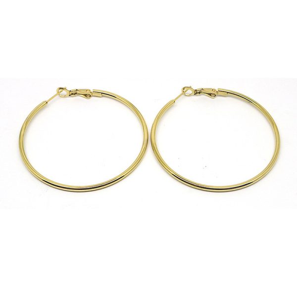 European And American Fashion Stainless Steel Earrings Big Circle Shrimp Male Buckle Earrings Female Jewelry
