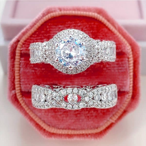 European And American Luxury Party Wedding Hand Ring