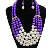 Multi Simulated Pearl Bohemian Jewelry Set