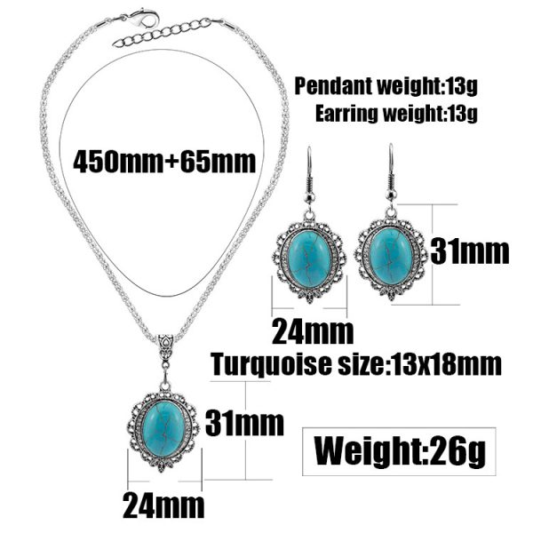 Emerald Stone Necklace Set