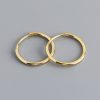 High-quality Circle-shaped S925 Sterling Silver Ear Buckle