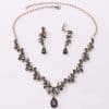 Bridal Rhinestone Zircon Earring Necklace