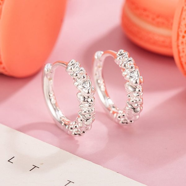 Golden Silver Circle Ear Clip