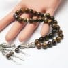 Tiger eye stone rosary bracelet