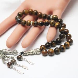 Tiger eye stone rosary bracelet