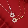 Hetian Jade Necklace Women's Sterling Silver National Style High Sense