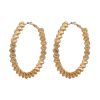Exaggerated fashion simple punk big circle earrings