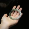 Natural Hetian Jade Buddha Beads Bracelet Single Circle Gradient