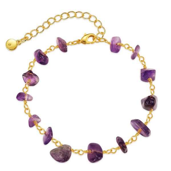 Irregular Natural Gravel Niche Turquoise Bracelet
