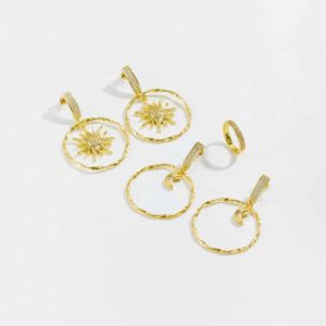 Fashion Premium Design Sense Earrings Circle Pendant Earrings