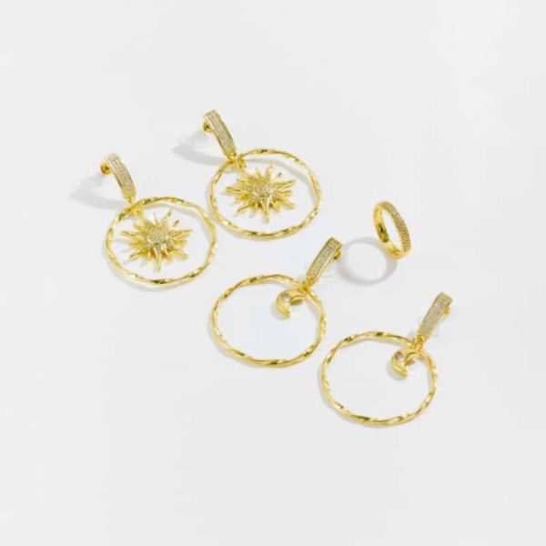 Fashion Premium Design Sense Earrings Circle Pendant Earrings