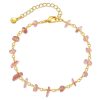 Irregular Natural Gravel Niche Turquoise Bracelet