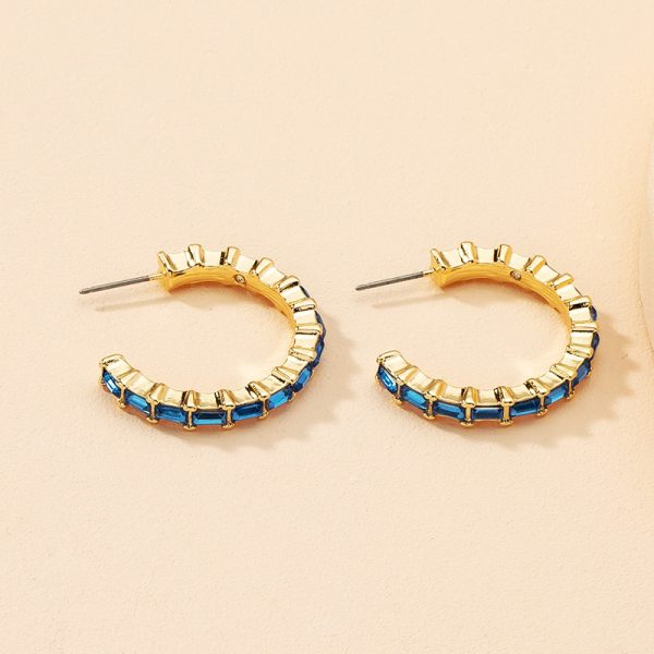 Geometric C- Word Vintage Circle Earrings