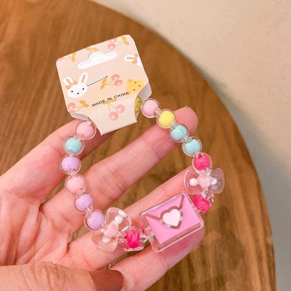 Cartoon Jelly Color Beaded Girl Bracelet