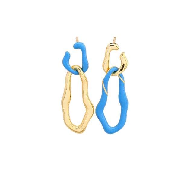 Sterling Silver Asymmetric Drop Earrings