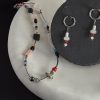 New Chinese Style Summer Lazy Colorful Natural Stone Titanium Steel Necklace