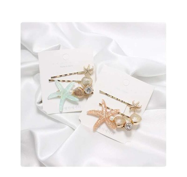983b0314-6cde-4f44-bcad-1da886284e34.jpg Shell Starfish Hairpin Set Simple Sweet Girl Heart