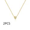 S925 Loving Heart In Sterling Silver Diamond Heart-shaped Pendant Necklace