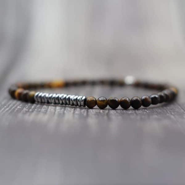 Silver Natural Stone Bracelet