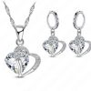 Heart-shaped Earrings Necklace Jewelry Set Decorations Wedding