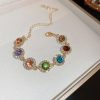 Zircon Micro Inlaid Bracelet Light Luxury Retro Temperament
